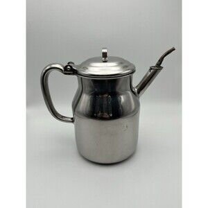 Vintage Polar Stainless Steel 18-8 S-100 Teapot/Coffee Pot 12-56 1950s